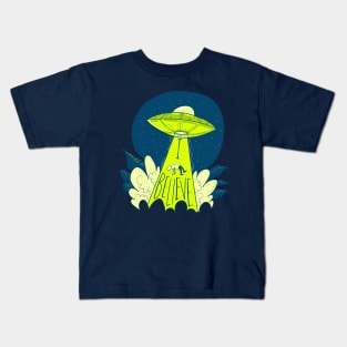 UFO Abduction I Believe Man Sleeping Kids T-Shirt